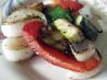 Grilled Zucchini, Onions, and Red Peppers