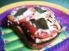 Open-Face Grilled Eggplant Sandwiches. Recipe by MarraMamba
