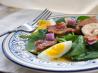Wilted Spinach and Avocado Salad With Warm Bacon Dressing. Recipe by Brookelynne26