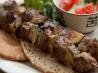 Spicy Lamb Shish Kebabs With Greek Pita Bread