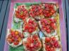 Grilled Tomato and Basil Bruschetta. Recipe by 2hot2handle