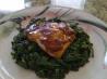 Javanese Roasted Salmon and Wilted Spinach
