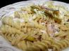 Pasta With Leek & Bacon. Recipe by Kiwi Kathy