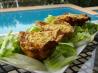 Mushroom, Spinach and Ham Tarts/Quiches. Recipe by I'mPat