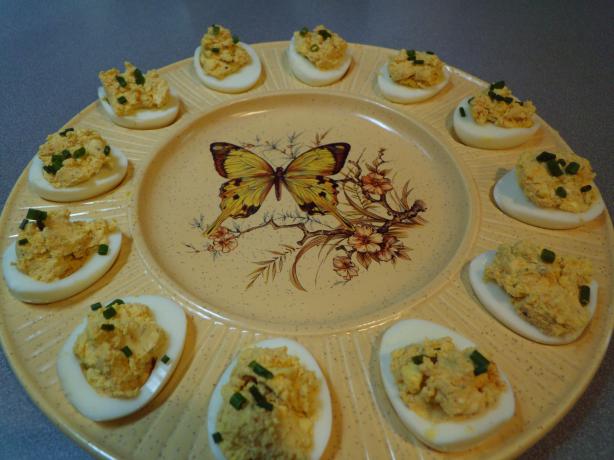 Creamy Deviled Eggs. Photo by TeresaS