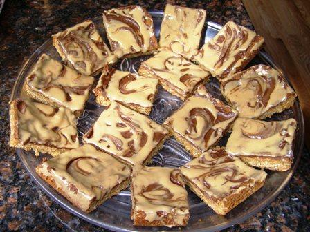 Peanut Butter Finger Bars. Photo by DuChick
