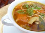 Hot and Sour Vegetable Rice Noodle Soup