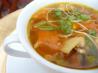 Hot and Sour Vegetable Rice Noodle Soup
