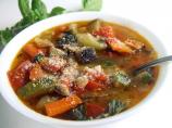 Eggplant Minestrone. Photo by Leah's Kitchen