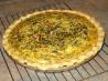 Fluffy Spinach, Onion and Roasted Red Pepper Quiche With Gruyere. Recipe by Wish I Could Cook