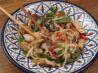 Pork, Choy Sum and Noodle Stir Fry. Recipe by Kiwi Kathy