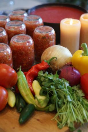 Fresh Homemade Salsa for Canning. Photo by KKleinRN