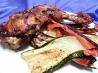 Orange BBQ Chicken With Grilled Vegetables. Recipe by ~SarahBeth~