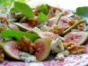Fresh Figs With Stilton and Walnuts in a Honey Drizzle Dressing
