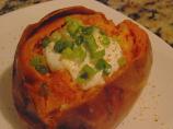 Lemon Pepper Baked Sweet Potato