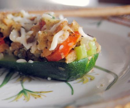 Stuffed Zucchini - Betty Crocker. Photo by Andi of Longmeadow Farm