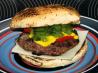 Barbecued Olive and Pesto Burgers. Recipe by katew