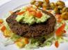 Healthy Spicy Black Bean Cakes With Guacamole. Recipe by FirstChoiceHealthyFoods