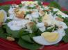 Spinach Salad With Yogurt Dressing