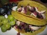 Chicken Tacos With Spicy Grape Salsa. Recipe by threeovens