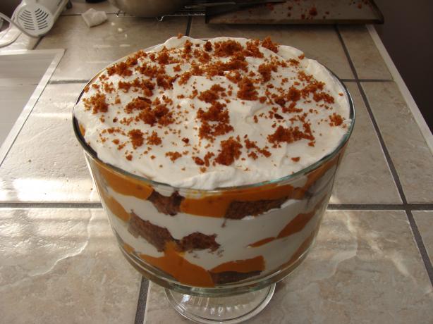 Pumpkin Gingerbread Trifle. Photo by Mrs. Christmas