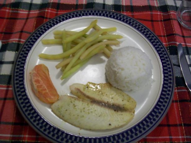 Quick Baked Tilapia With Grapefruit Dill Butter. Photo by Brad D.