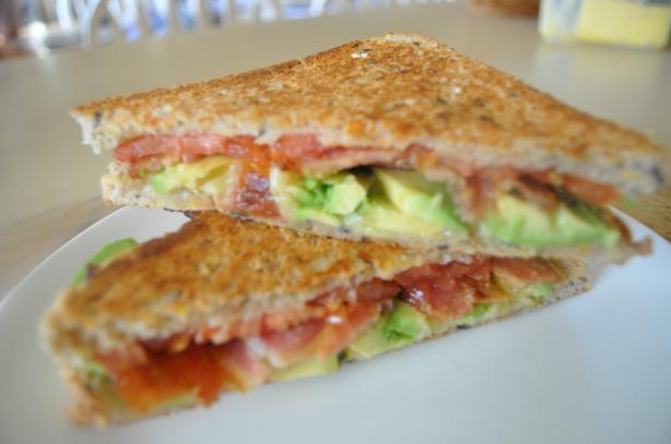 Spicy Grilled Bacon and Tomato Sandwich With Avocado. Photo by I'mPat