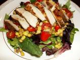 Coriander Chicken With Tomato Corn Salad