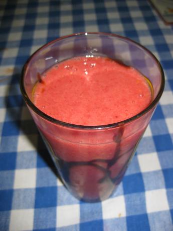 Strawberry Banana Smoothie With Apple Cider. Photo by Mel_319