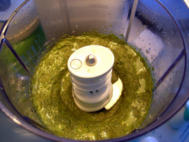 Basil Parmesan Pesto. Photo by JustJanS