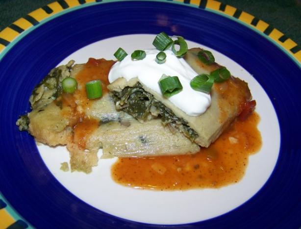 Spinach and Mushroom Tamale Filling. Photo by Julesong