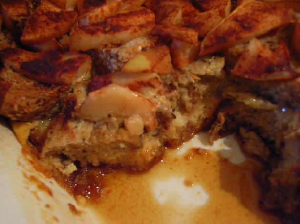 Overnight French Toast With Peach Topping. Photo by katew