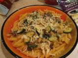 Pasta With Zucchini, Mushrooms and Cannellini Beans in Marinara