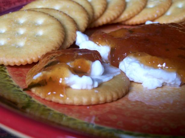 Peach Jalapeno Jam With a Hint of Basil. Photo by Rita~