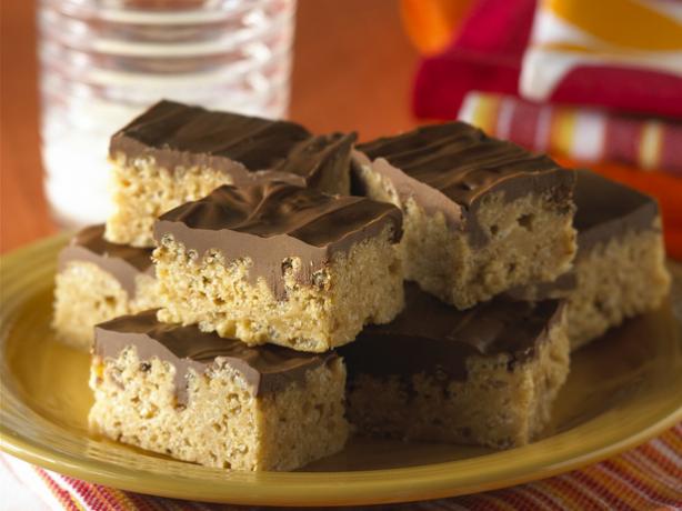 Chocolate Scotcheroos. Photo by KELLOGG'S&reg; RICE KRISPIES&reg;
