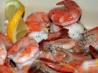 Poached Shrimp With Bay Leaves and Lemon