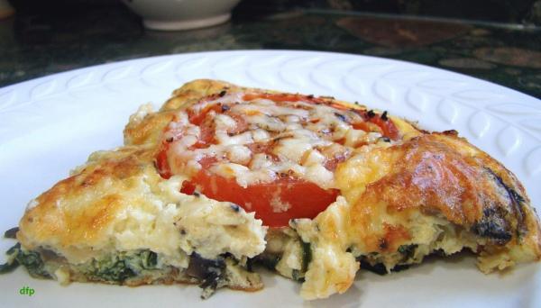 Tomato and Spinach Frittata. Photo by Derf