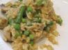 Golden Mushroom, Pea, and Asparagus Risotto (Vegan)