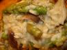 Golden Mushroom, Pea, and Asparagus Risotto (Vegan)