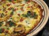 Mushroom and Spinach Quiche With Potato Crust