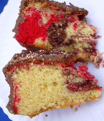 Sashas Marble Birthday Cake. Photo by Karen Elizabeth