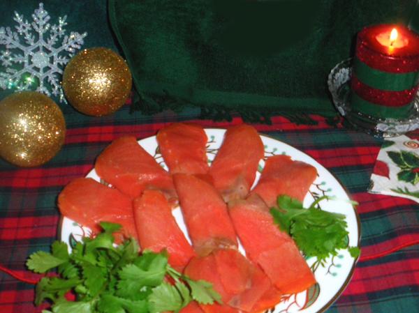 Danish Gravlaks (lox) Cured Salmon. Photo by Bergy