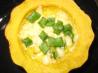 Roasted Corn Pudding in Acorn Squash. Recipe by Debbwl