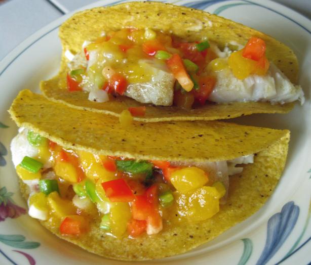 Fish Tacos With Mango Salsa. Photo by WiGal