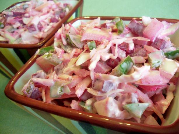 Pickled Beet Cole Slaw. Photo by *Parsley*