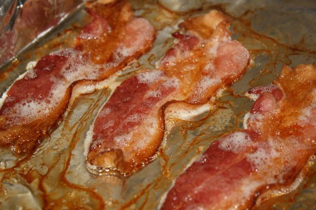 Bacon in the Oven. Photo by Mommy2two