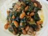 Shell Beans and Potato Ragout With Swiss Chard. Recipe by Mommy Diva