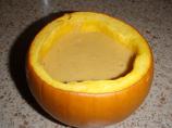 Pumpkin Soup in Pumpkin Bowls. Photo by Babycat