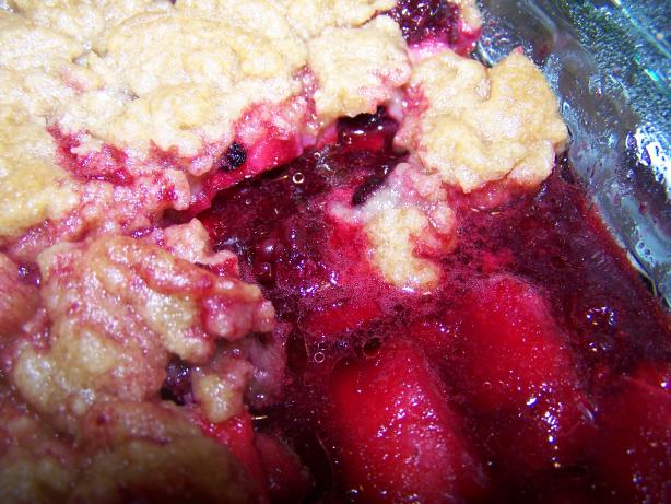 Blackberry and Apple Crisp. Photo by Chef PotPie