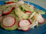 Cucumber, Red Onion, and Radish Salad